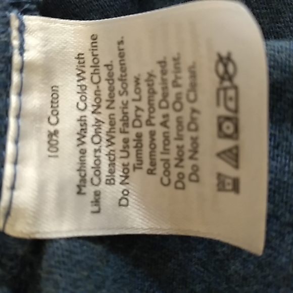 EDDIE BAUER 100% COTTON MENS SZ M BLUE 1/4 ZIP SHIRT SOFT - Picture 6 of 6